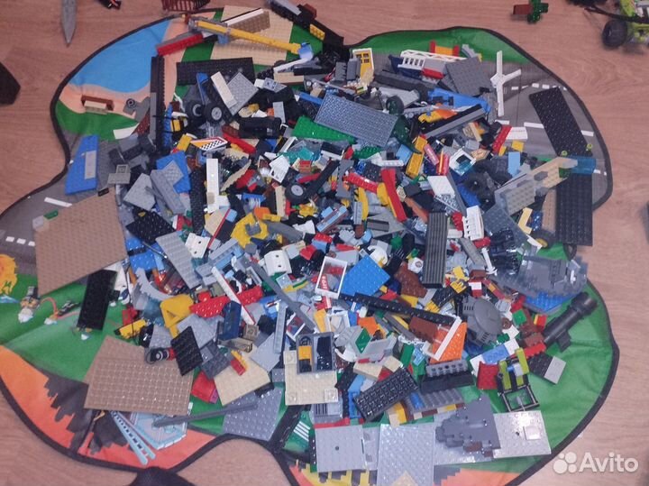 Lego много деталей+Чехол-коробка