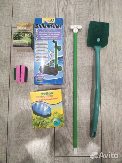 Уход за аквариумом/фильтр/лампа светодиодная