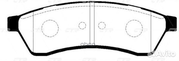Ckkd-9 Колодки тормозные дисковые зад GK0