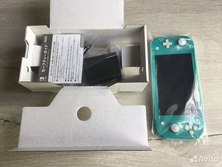 Новые Nintendo Switch Lite чип карта 128 Гб бирюз