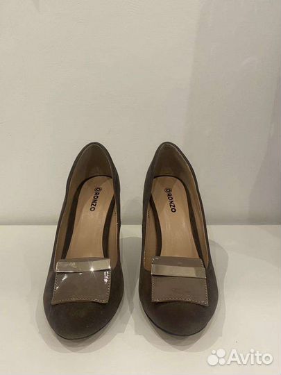 Туфли замшевые женские