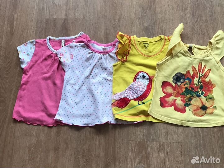 Футболочки для девочки в ассорт. р.68,86,98,110