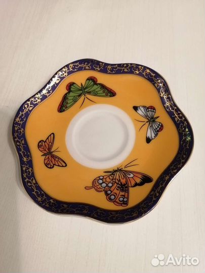 Чашка с блюдцем кофейная фарфор