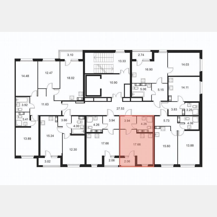 Квартира-студия, 26,9 м², 8/9 эт.