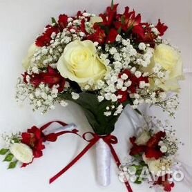 КРАСИВЫЙ СВАДЕБНЫЙ БУКЕТ из Лент Своими Руками ( часть 1) / DIY / Wedding Flower