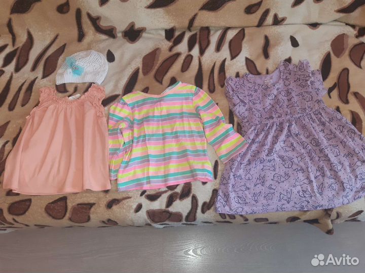 Вещи пакетом для девочки 74-80