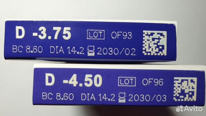 Линзы контактные adria GO -3,75 и -4,5