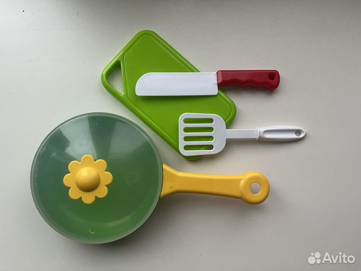 Детские игрушки сковородка лопатка мишка портфель