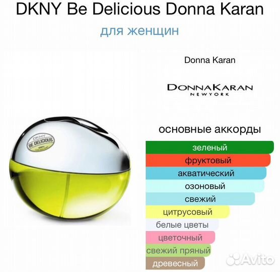 Donna Karan dkny Be Delicious Парфюм женский духи