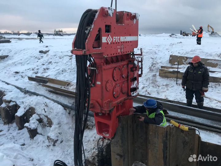 Аренда вибропогружателя PVE 20VM/2319 шпунт ларсен