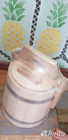 Бочка дубовая,кадка.Для меда,солений,хранения.3и1л