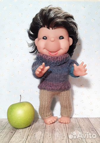 Вязаная одежда для кукол гдр Ёж Шалькау Schalkau