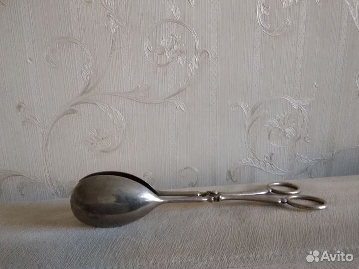 Мельхиоровые винтажные китайские щипцы