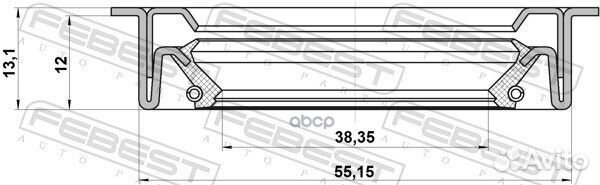 Сальник привода 95LDS40551213C Febest