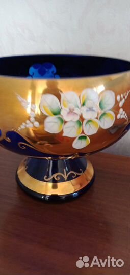 Богемия. ваза. фруктовница