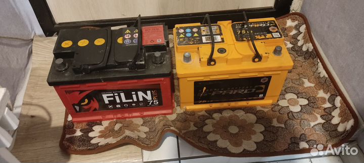 Аккумулятор автомобильный 75 ah