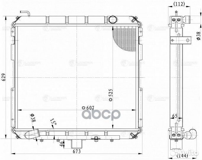 LRC03106B радиатор охлаждения alгаз 33106 Валд