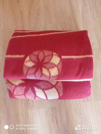 Одеяло п/шерстяное 1,5 сп 2 шт