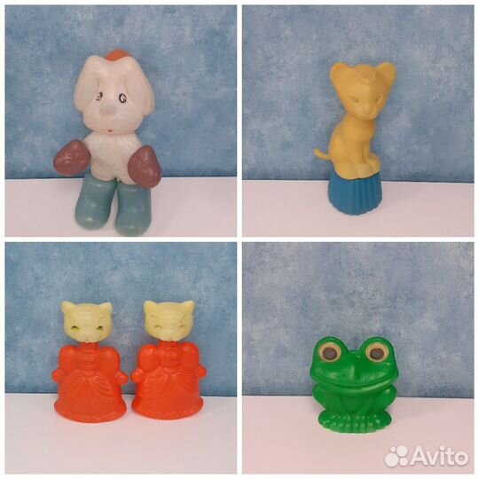 Игрушки пластмассовые много СССР