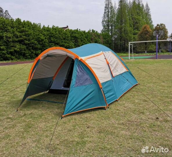 Палатка туристическая с тамбуром 3-4 местная