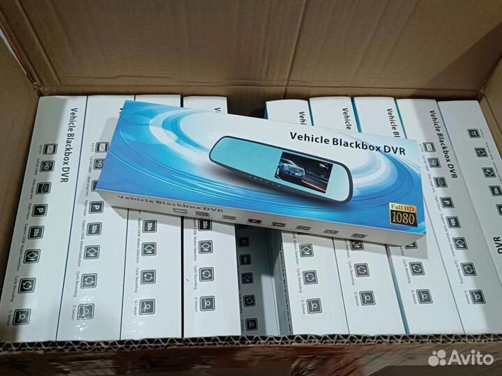 Видеорегистратор зеркало с камерой заднего вида