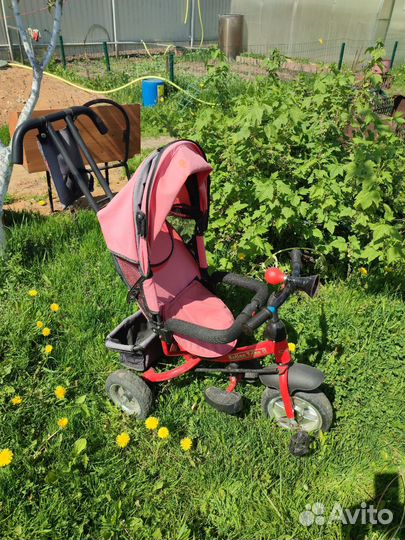 Велосипед с родительской ручкой