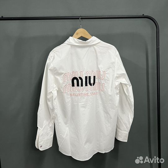 Рубашка Miu Miu розовая