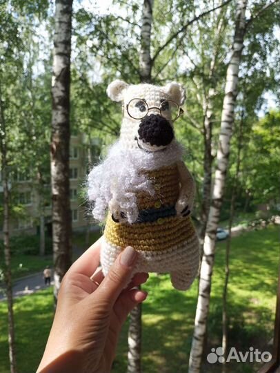 Игрушка вязанная.Медведь