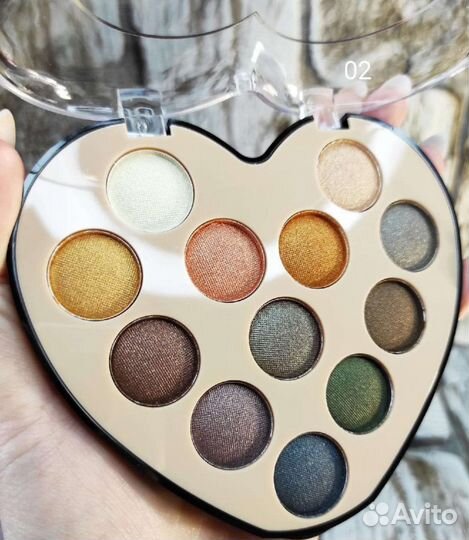 Тени для век. Палетка 12 цветов