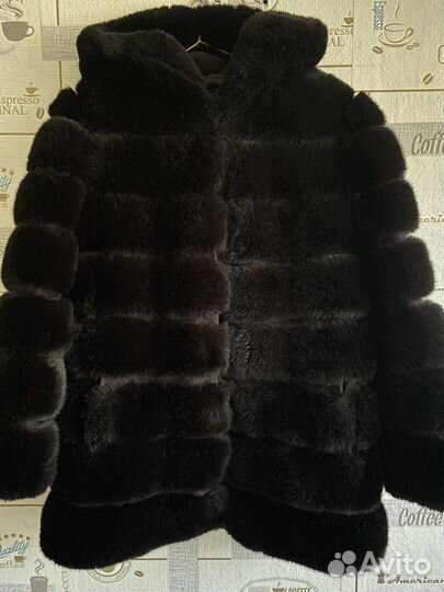Шуба с капюшоном