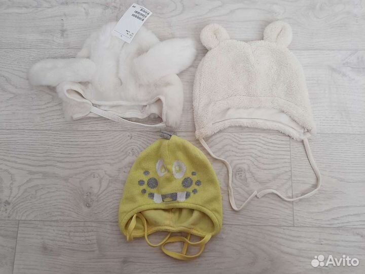 Шапки H&M, варежки Crockid, снуды Bodo