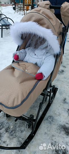 Детские санки коляска бу