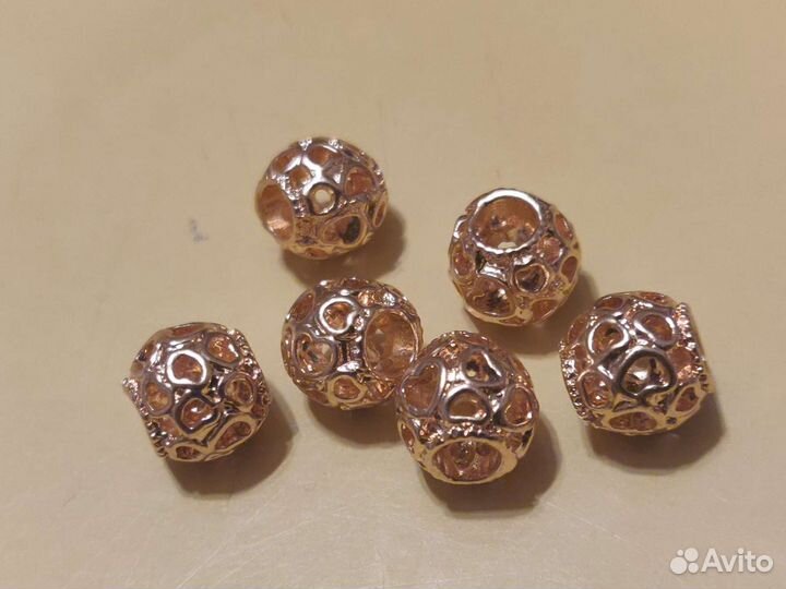 Бусины бижутерия золото, новые