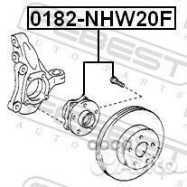 Ступица 0182-NHW20F 0182-NHW20F Febest