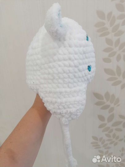 Шапка зимняя для новорожденных новая