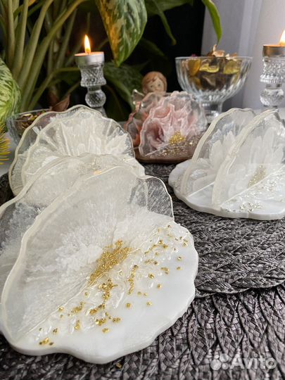 Салфетница подарок из эпоксидной смолы