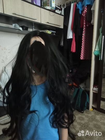 Парик длинный без чёлки