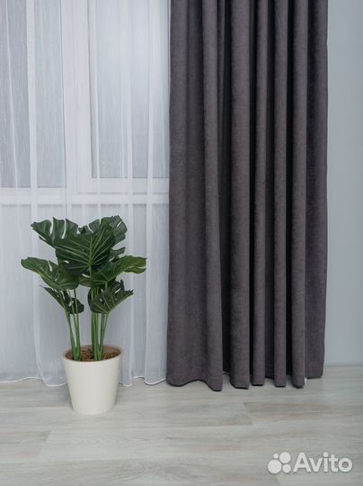 Шторы велюр канвас 250 на 260