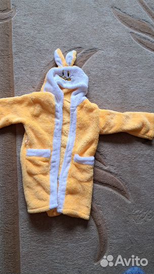 Махровый халат для девочки