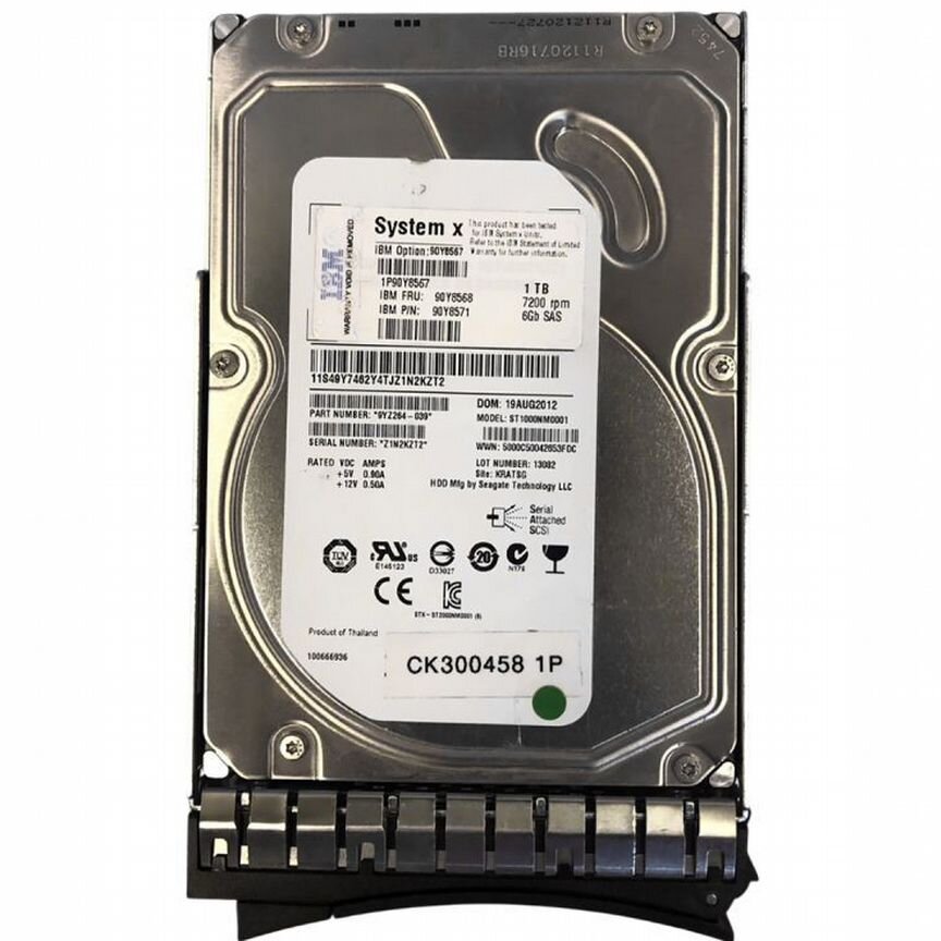 [90Y8567] Жесткий Диск Ibm 1tb Sas 3,5" Hdd 90y8567