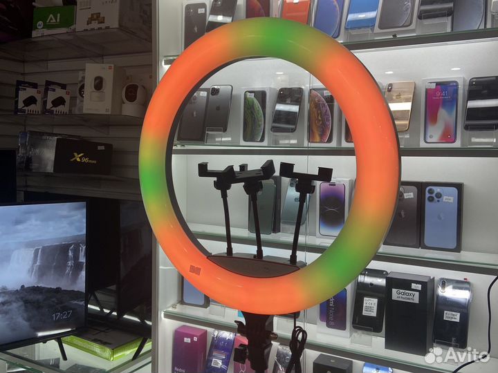 Кольцевая лампа RGB 36см