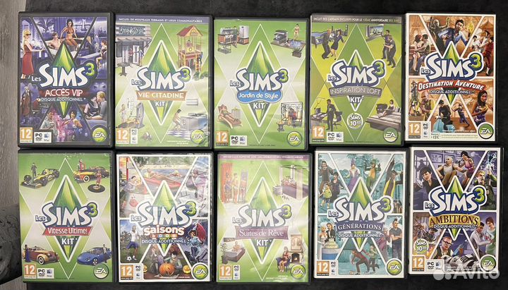 Компьютерная игра для пк Les Sims3 язык французски