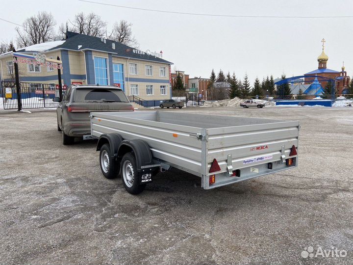 Прицеп 32.034 с алюмин. бортами. Две оси