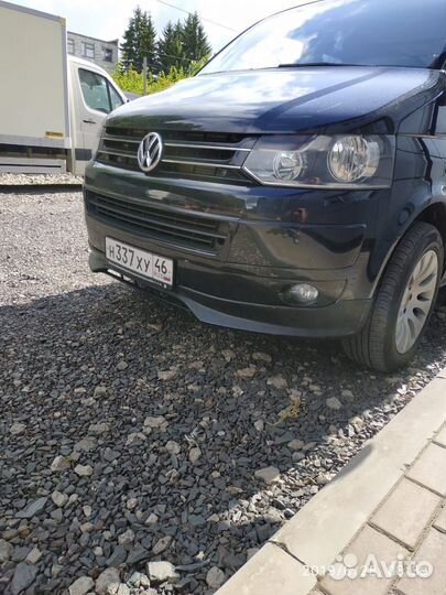 Накладка переднего бампера vw t5 HP