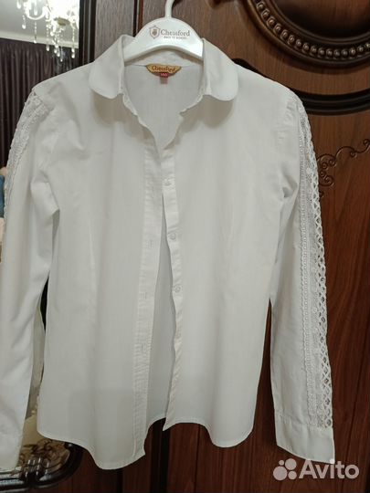 Рубашки белые на девочку