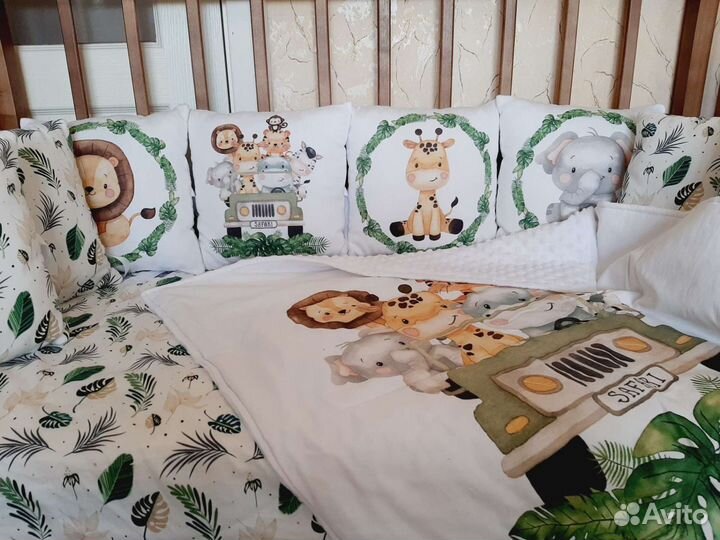 Бортики в детскую кроватку