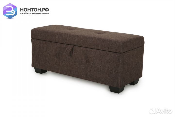 Банкетка Шерри рогожка коричневая