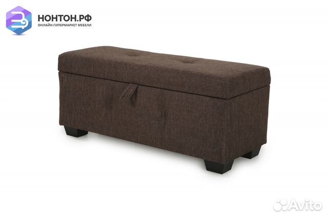 Банкетка Шерри рогожка коричневая