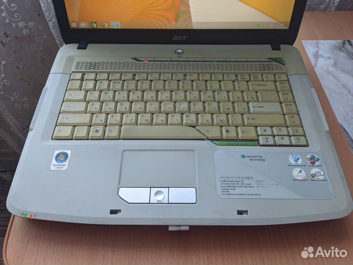 Ноутбук acer core2duo 3гб