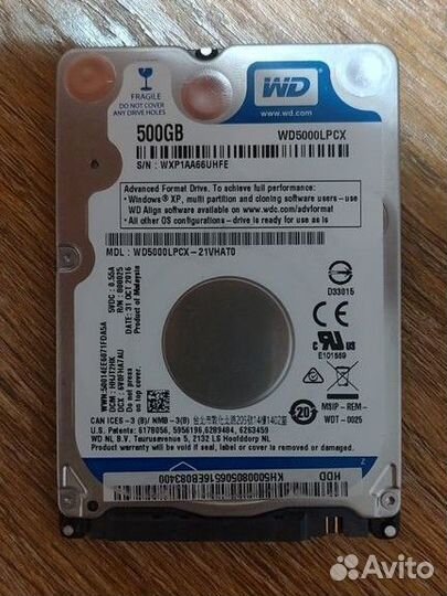 Жёсткий диск Western Digital 2.5